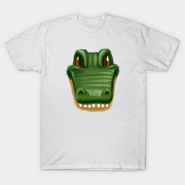 Cute Aligator Drawing T-Shirt by Play Zoo